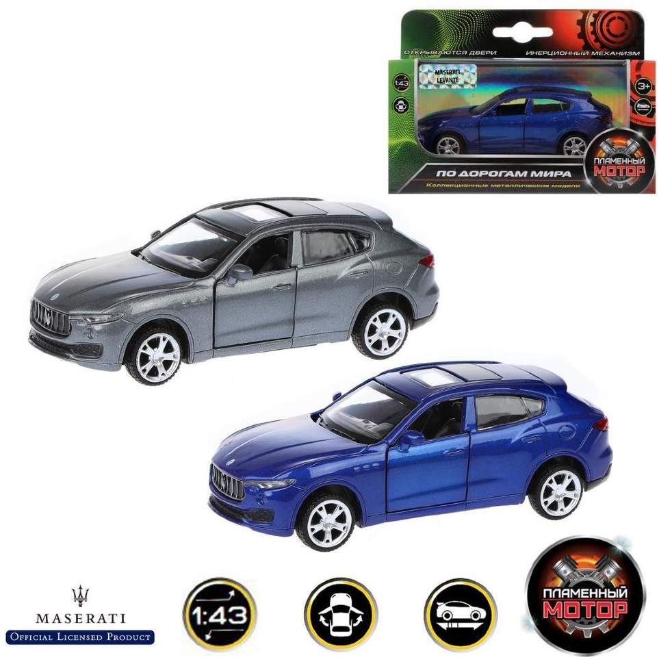 Машина мет.ин. 1:43, Maserati Levante SUV, откр двери, цвета в ассорт., 12  см купить в Комсомольске-на-Амуре